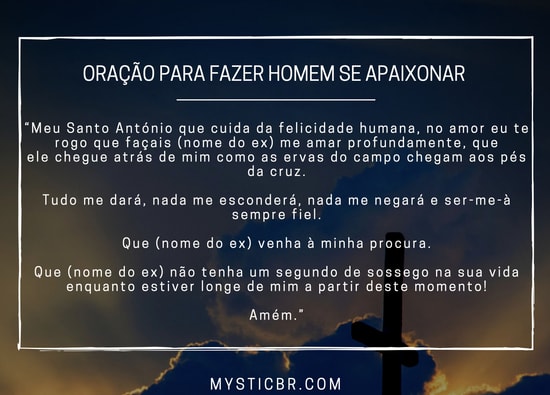 Oração para fazer homem se apaixonar