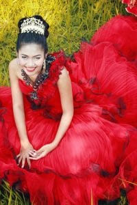 vestido de noiva vermelho