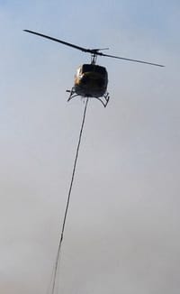 Helicóptero voando